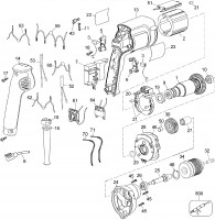 Dewalt DW217-XW  Corded Drill Spare Parts Type A1